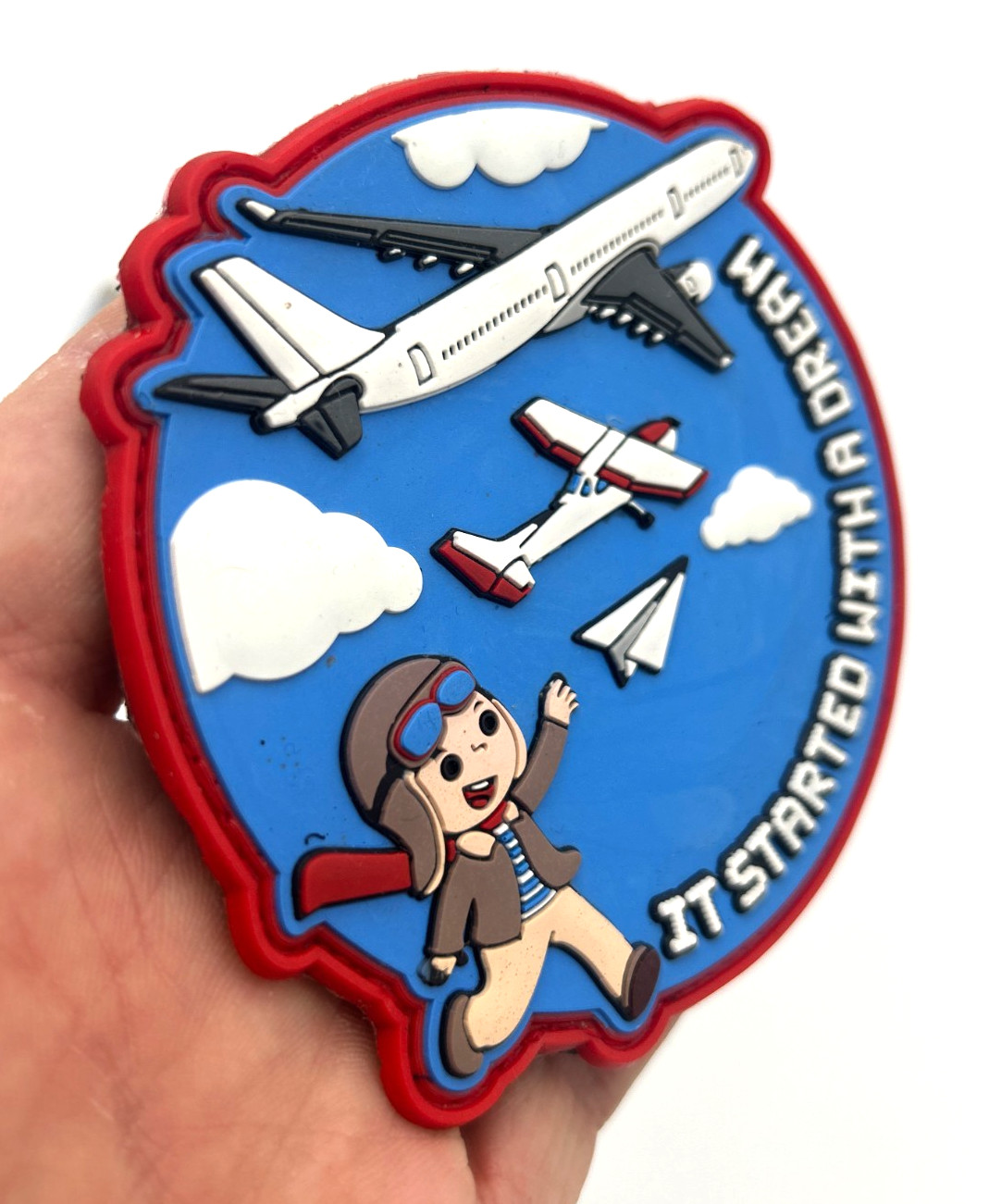 IT STARTED WITH A DREAM - STUDENT PILOT -HIGH QUALITY PVC PATCH