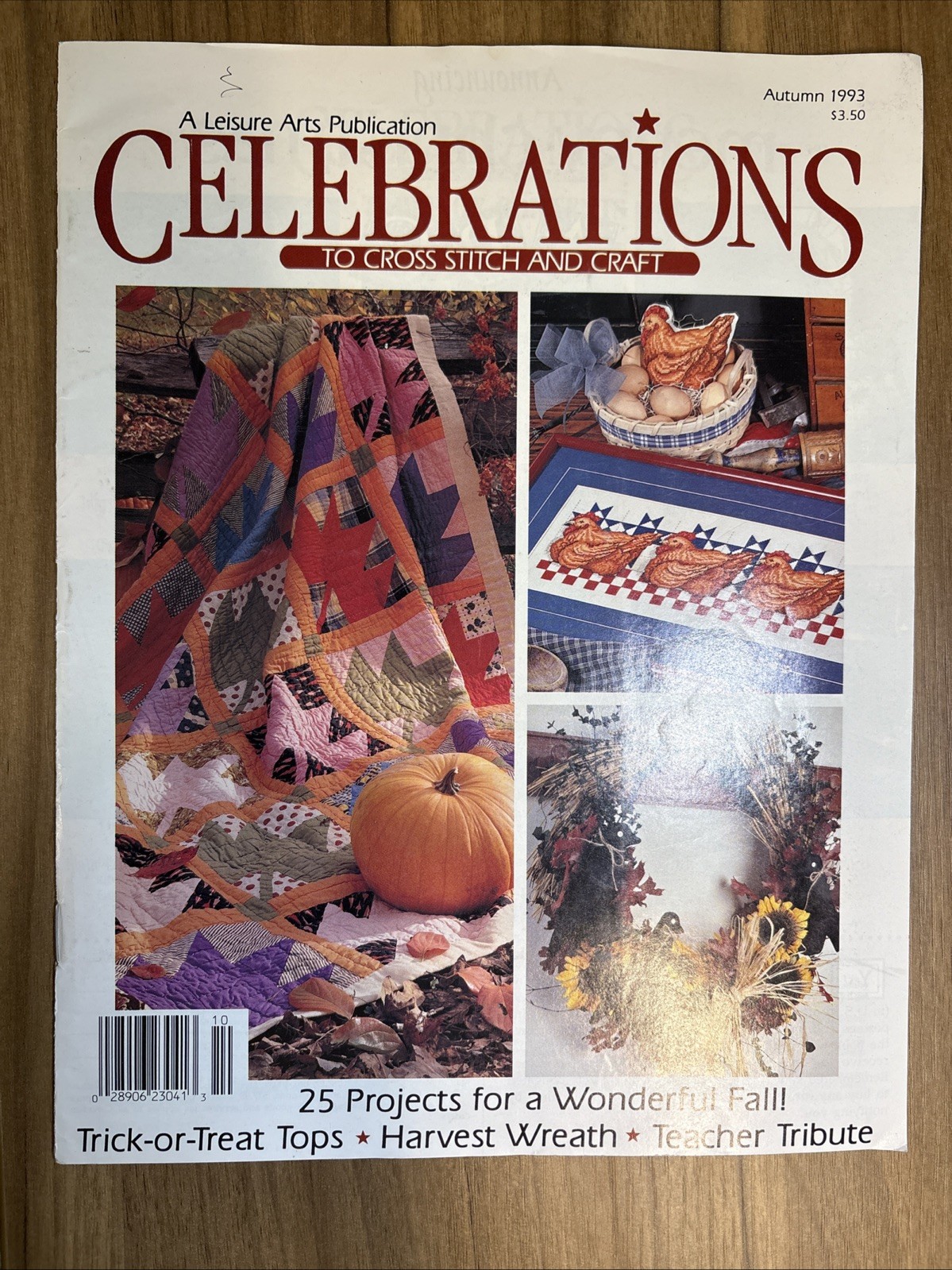 CELEBRATIONS TO CROSS STITCH AND CRAFT  - CROSS STITCH  25 PROJECTS, AUTUMN 1993