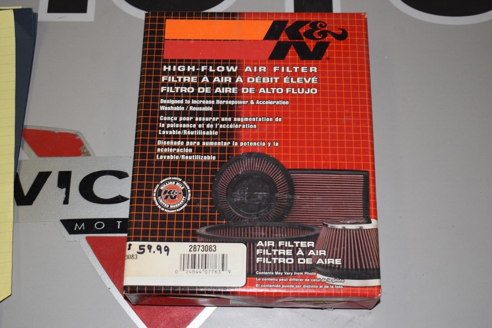 K&N High-Flow OEM Air Filter Fits Polaris OEM# 2873083