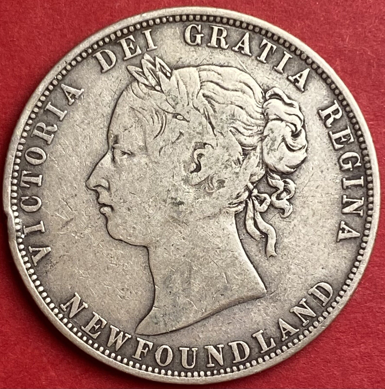 1881 Newfoundland 50 Cents - VG/F - Lot#5256