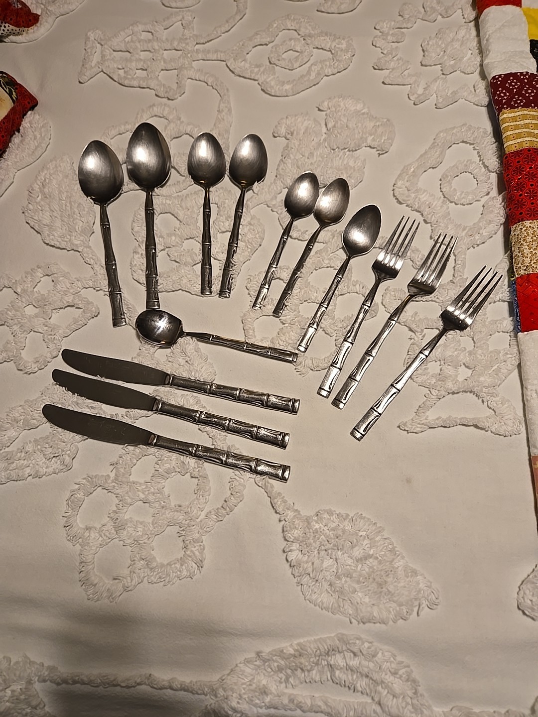 Barclay Geneve Bamboo Stainless Steel 14 Pieces Made in Japan
