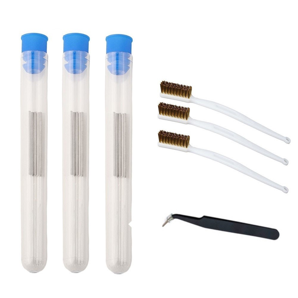 Comprehensive For 3D Printer Nozzle Cleaner Set with Tweezers and Brushes