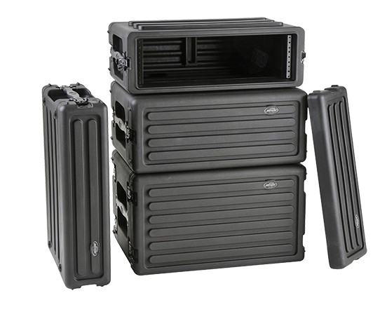 SKB Cases 1SKB-R6S 6U Shallow Roto Rack Steel Rails W/ 10.5-Inch Deep (1SKBr6S)