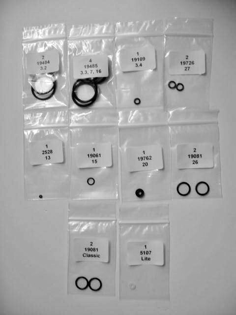 FX Dreamline Basic O-Ring Kit / R&S 1.5-24DBFX Revised / To Drawing F10057-3