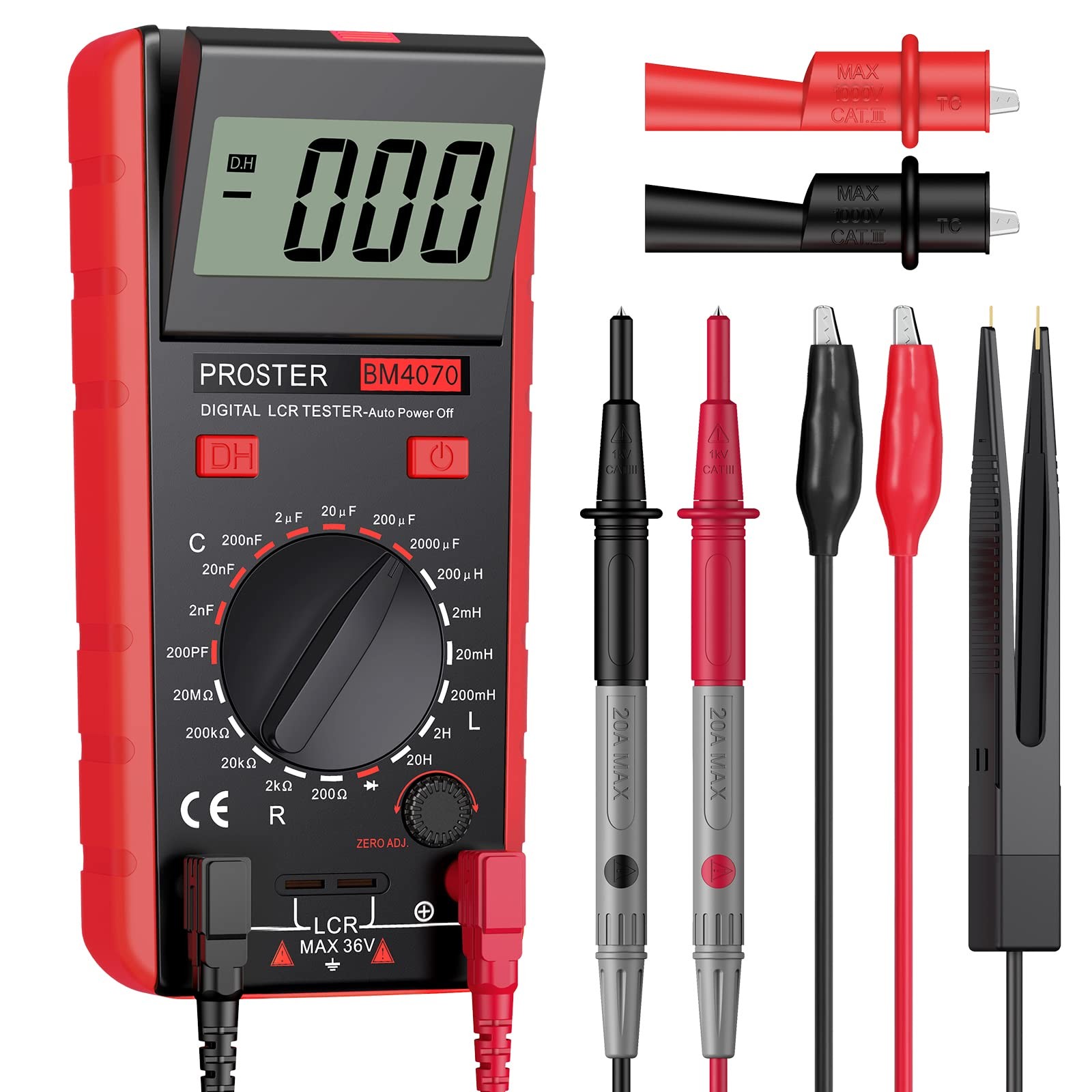 Lcr Meter Capacitance Inductance Resistance Tester Multimeter Selfdischarge With