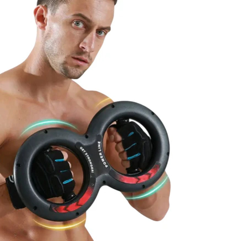 Hand Grip Strength Trainer Forearm Exerciser Adjustable Fitness Workout Black