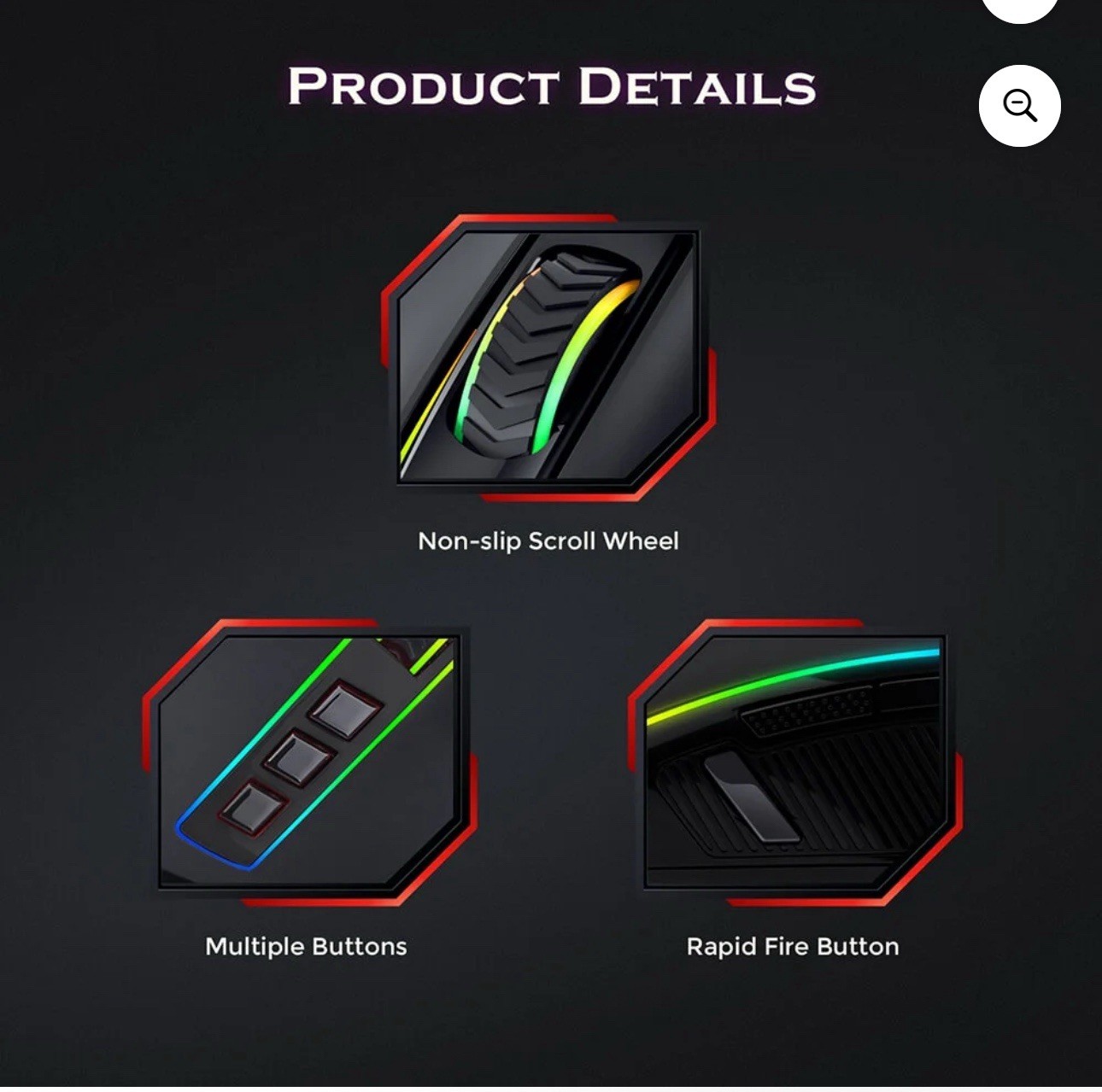 Redragon Ranger Basic RGB Gaming Mouse M910-K New Sealed In Box