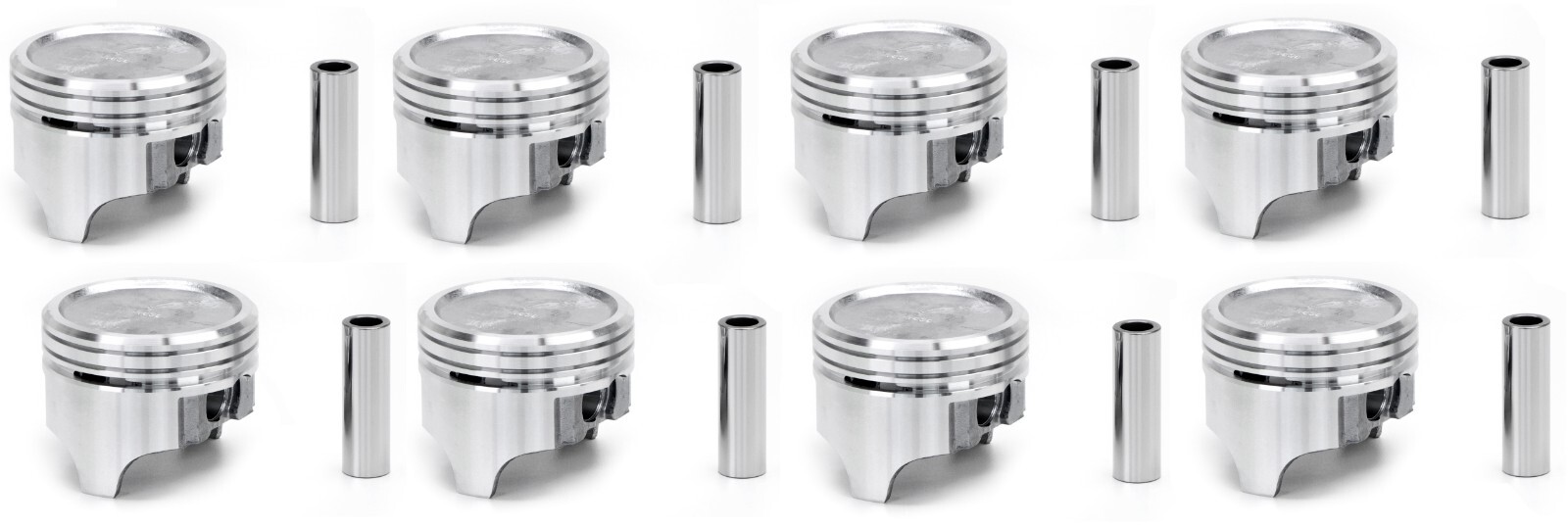SEALED POWER Dished Pistons/8+MOLY Rings Kit for Chevy SB 400 1970-1980 030 bore