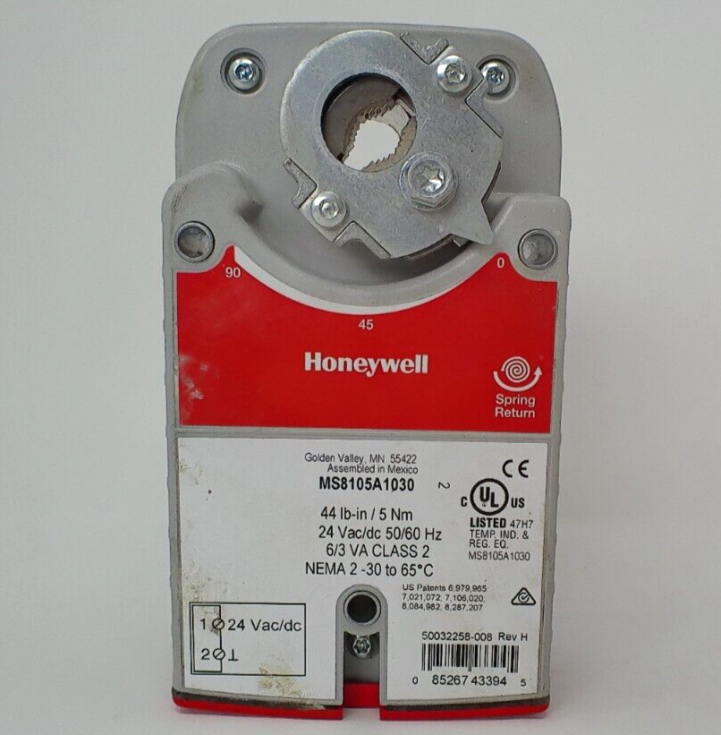 Honeywell MS8105A 1030 Spring Return Damper Actuator