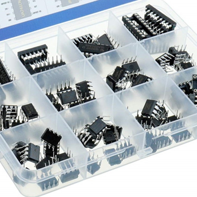 IC Chips Assortment Kit Single Precision Timer Osciallators 120PCS LM393 LM324