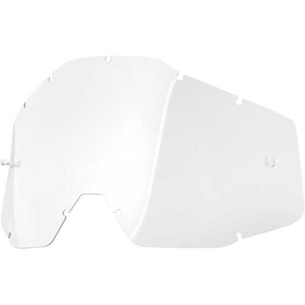 100% Accuri Racecraft Strata MX Goggle Clear Lexan Replacement Lens 2602-0480