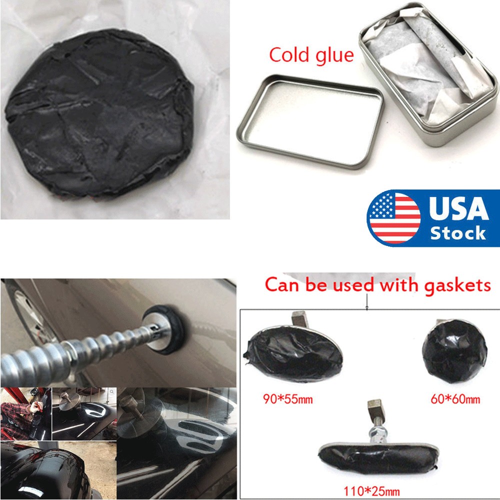 3pcs Boxed Cold Glue Auto Car Body Paintless Bump Dent Damage-free Repair Tools
