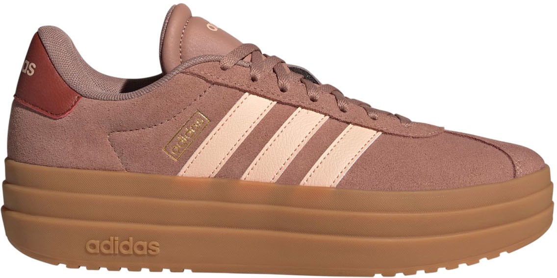Adidas Womens Vl Court Bold Low Top Sneakers - Warcla / Powcor / Gum10 -