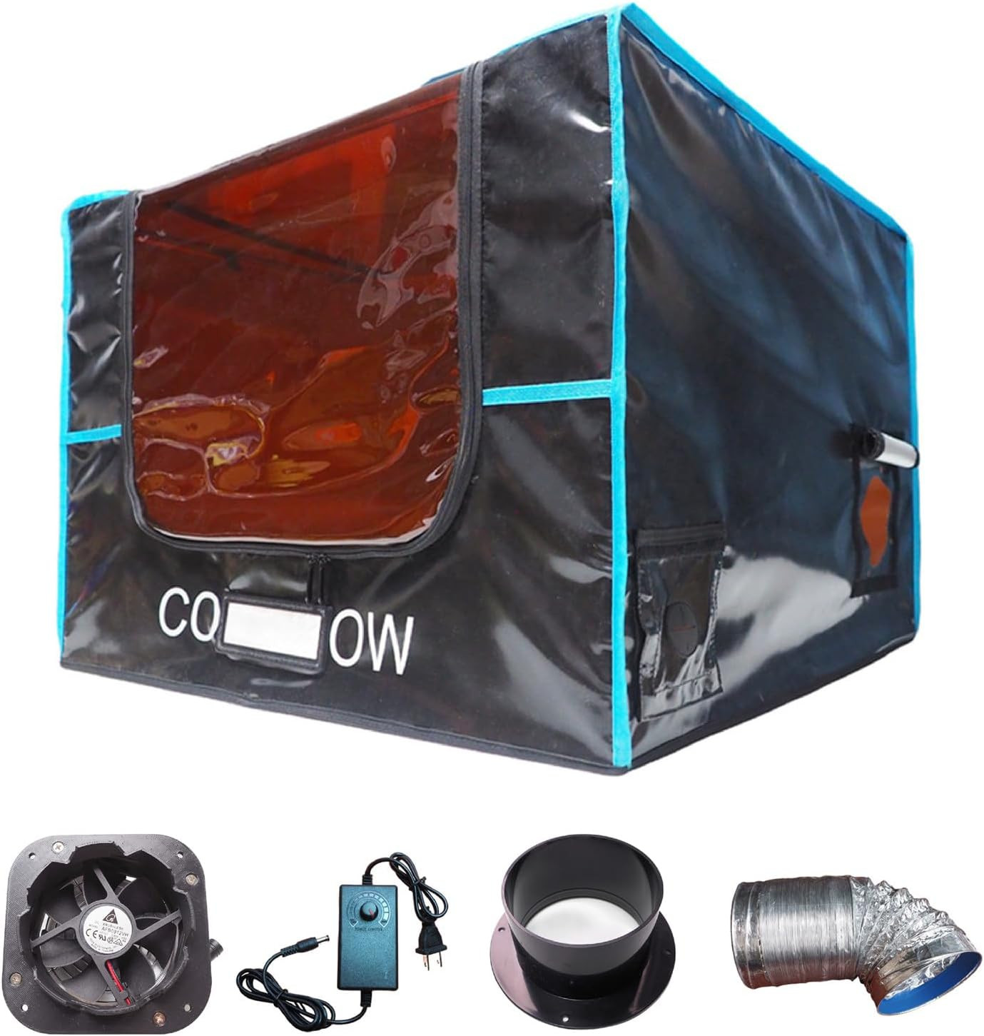 Laser Engraver Cutter Cover with Ventilation, 27X27X19'' Fire-Resistant Fabric,