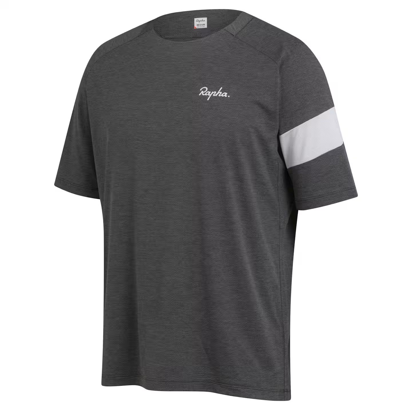 RAPHA MEN'S TRAIL TECHNICAL T-SHIRT Dark Grey/Light Grey Size XL