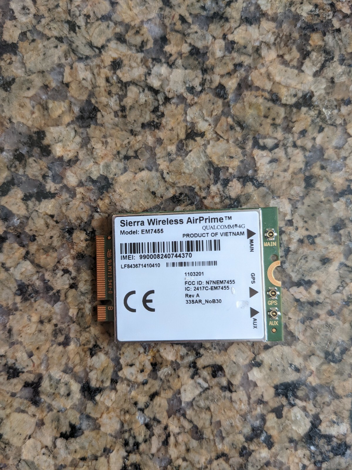 EM7455 4G LTE Mobile Broadband GPS M.2 WWAN Card Panasonic ToughBook CF-54 CF-33