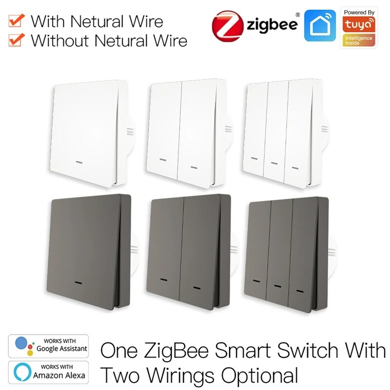 Smart Light Switch No Neutral Wire No Capacitor Needed Smart Life 2/3 Way Works