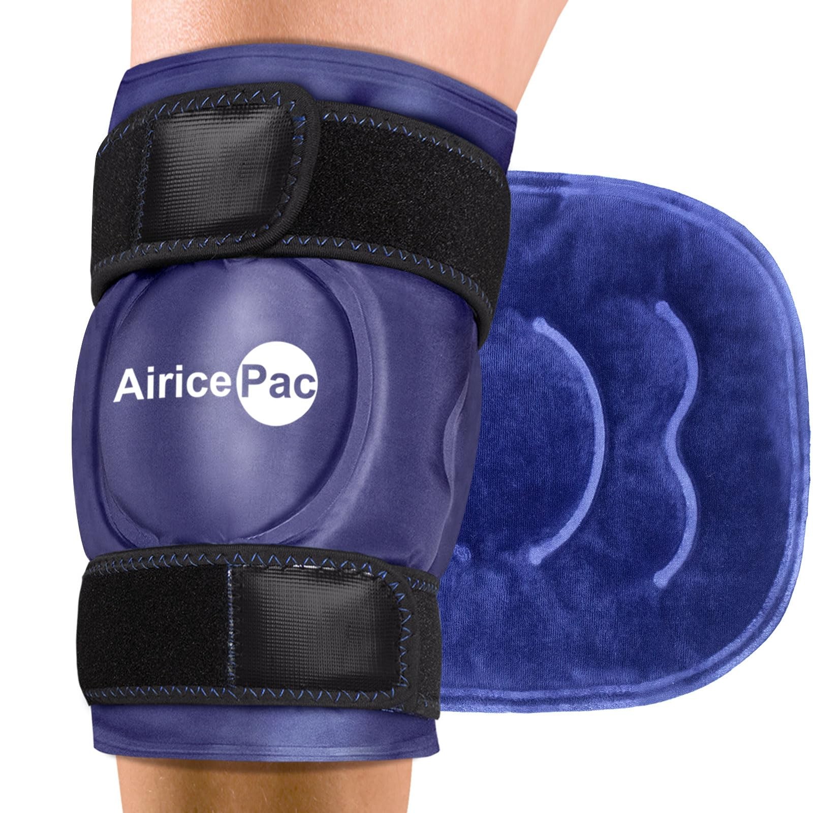 AiricePac Ice Pack for Knee Pain Relief, Reusable Gel size, Blue