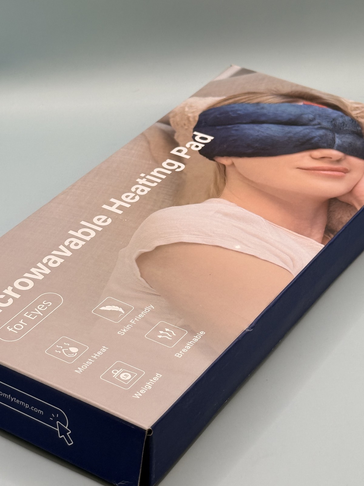Comfytemp Microwavable Heating Pad for Eyes - Moist Heat, Weighted Eye Mask