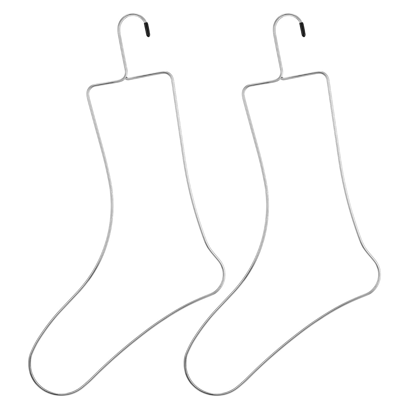 2 PCS Sock Blockers Knitting Stainless Steel Drying Hanger Crochet Shaping DIY