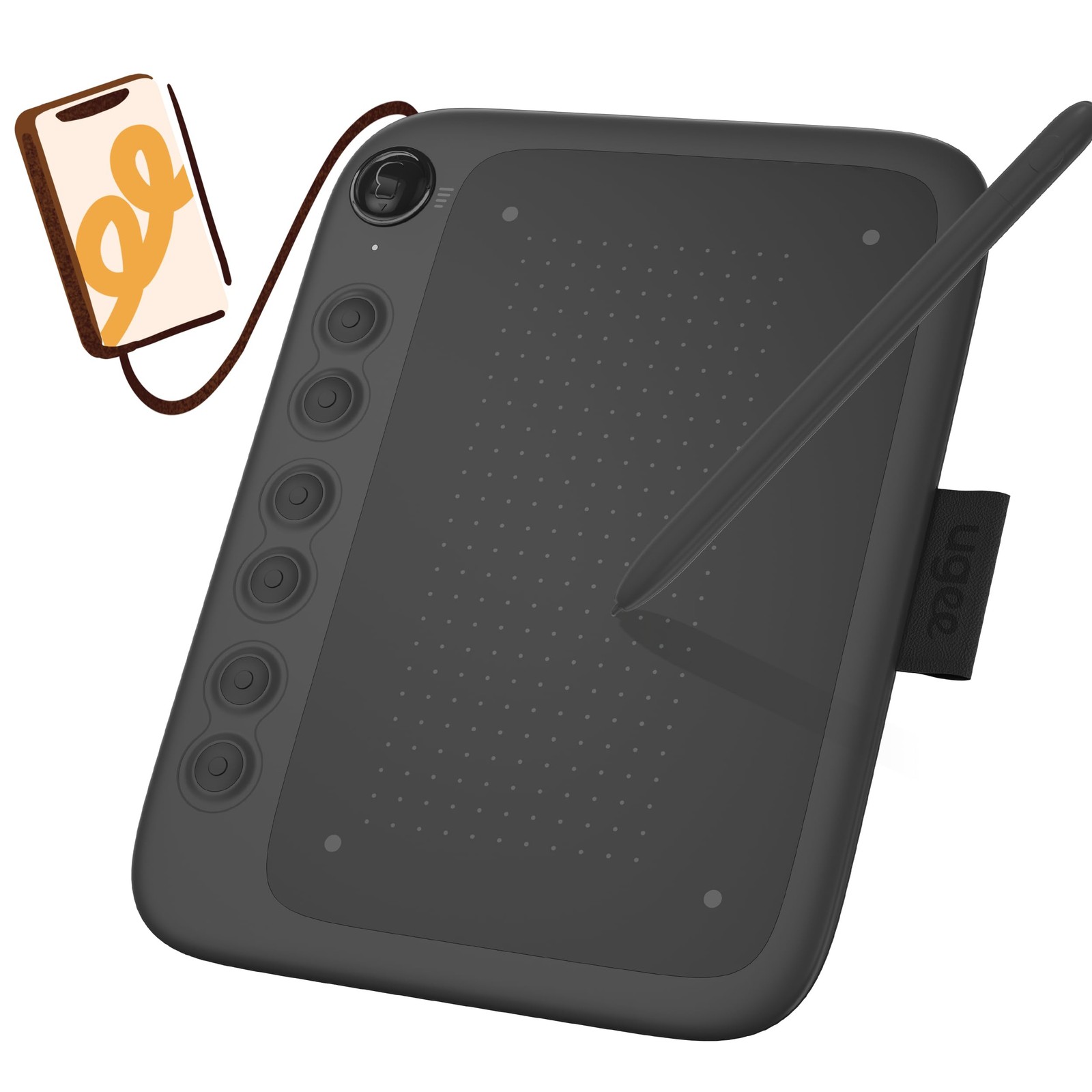 Q6 6.5x4 inch Drawing for Android with 6 Hot Keys,Graphic Adjustable Drawing ...