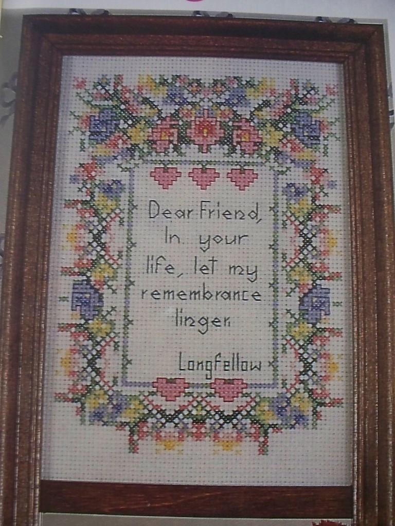 Longfellow Friendship Sampler OOP Magazine Cross Stitch PATTERN (K)