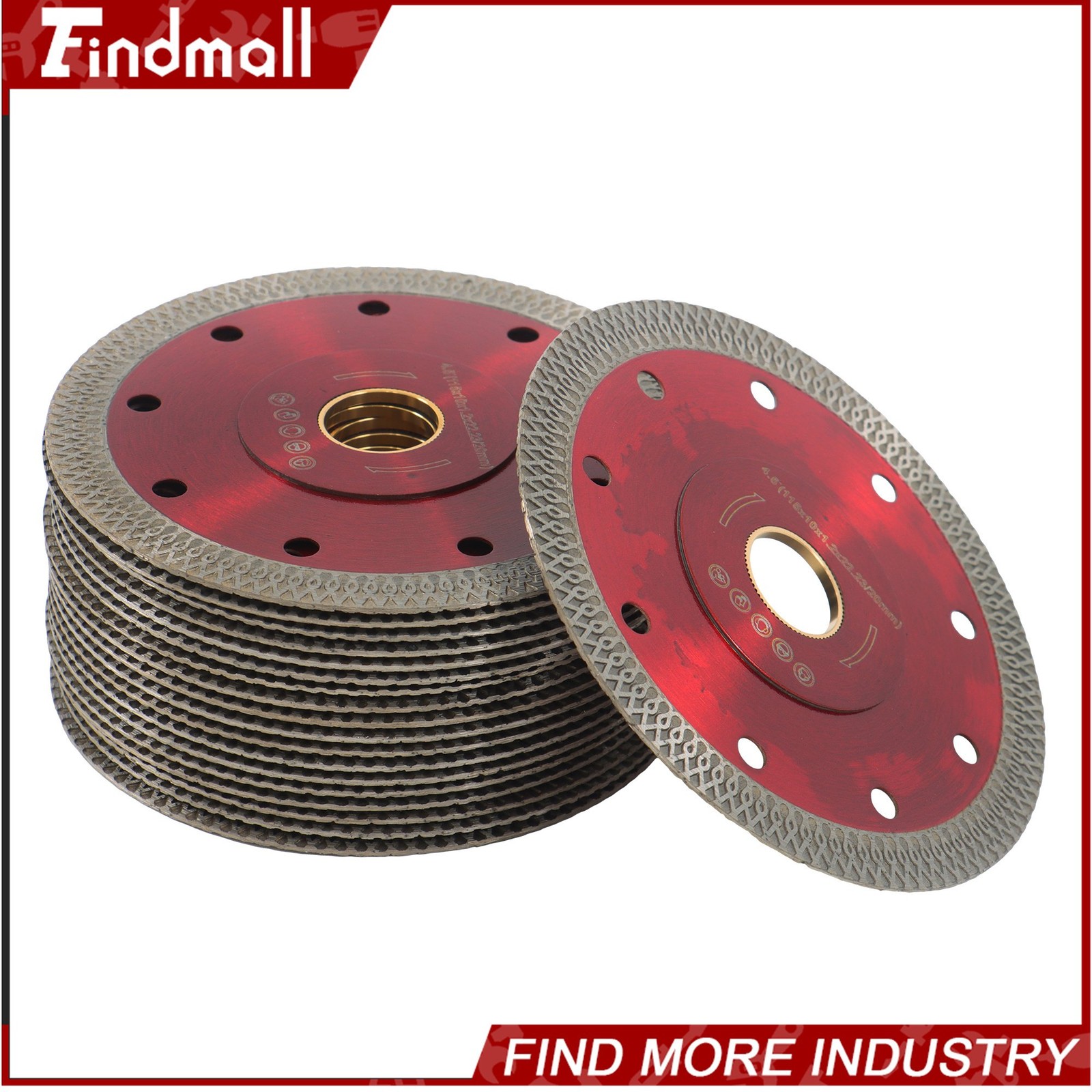 Findmall 20 PCS Diamond Blades for Angle Grinder 4-1/2" Circular Saw Blades