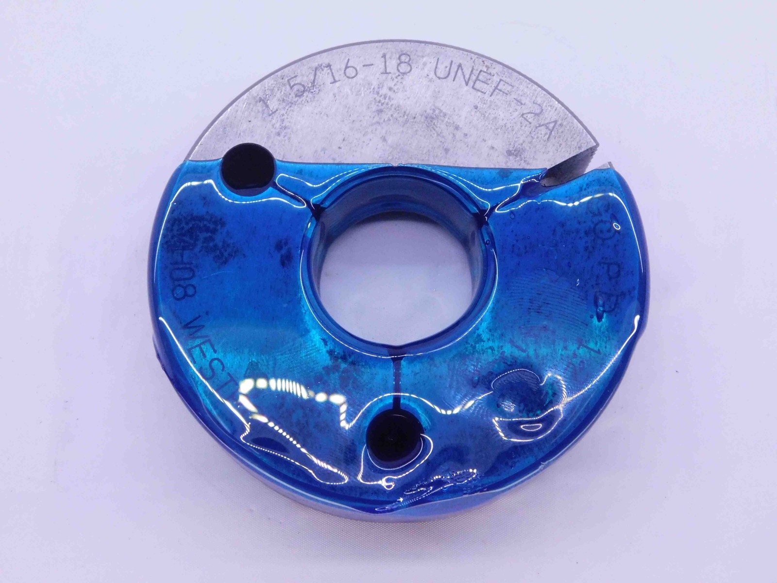 1 5/16 18 UNEF 2A THREAD RING GAGE 1.3125 GO ONLY P.D. = 1.2749 INSPECTION CHECK