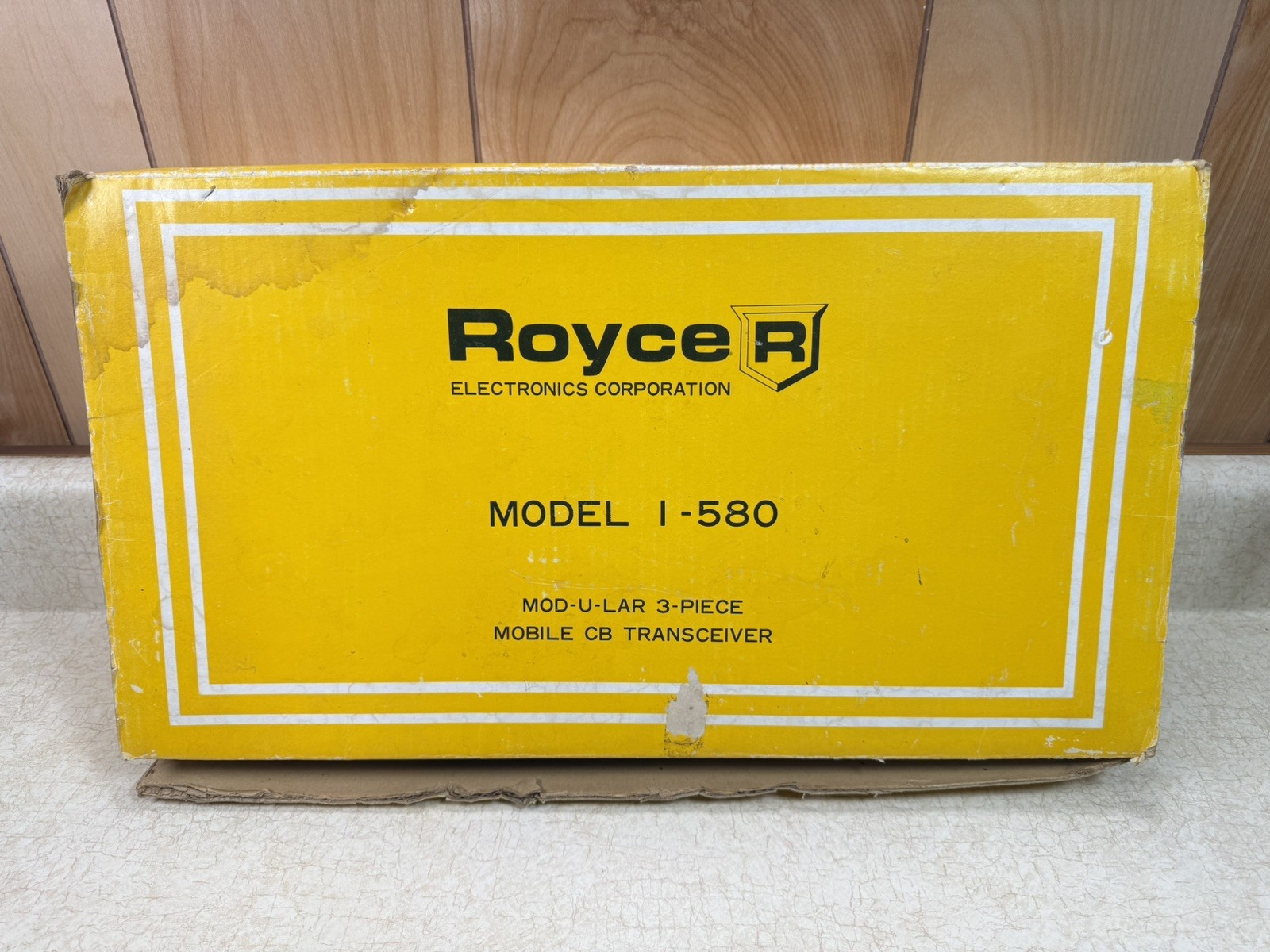 VINTAGE ROYCE CB RADIO 3 piece Transceiver 1-580 - In Box Unused New I580