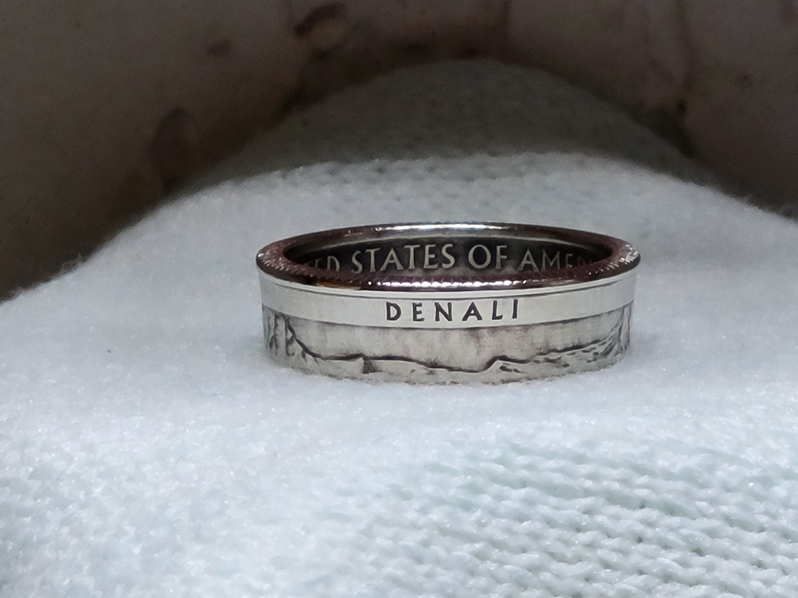 DENALI, AK. - Size 9 State Quarter Coin Ring
