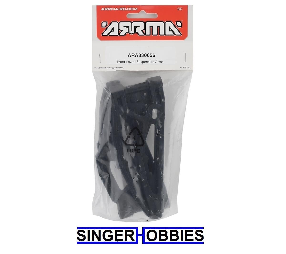 ARRMA ARA330656 Kraton 6S EXB Front Lower Suspension Arms (2) NEW IN PACKAGE HH