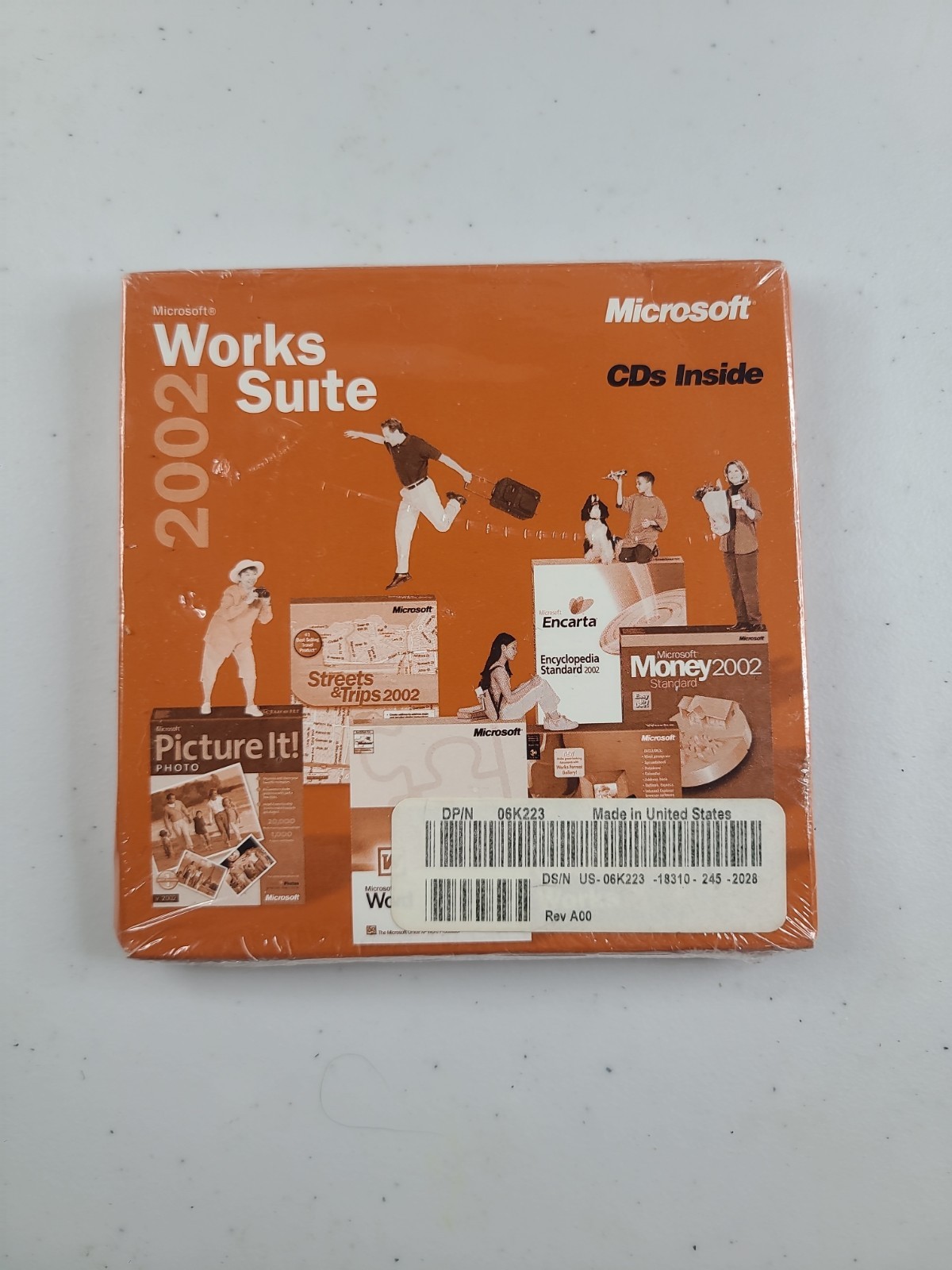 Microsoft Works Suite 2002 Software CD with Product Key ~ Brand New Sealed