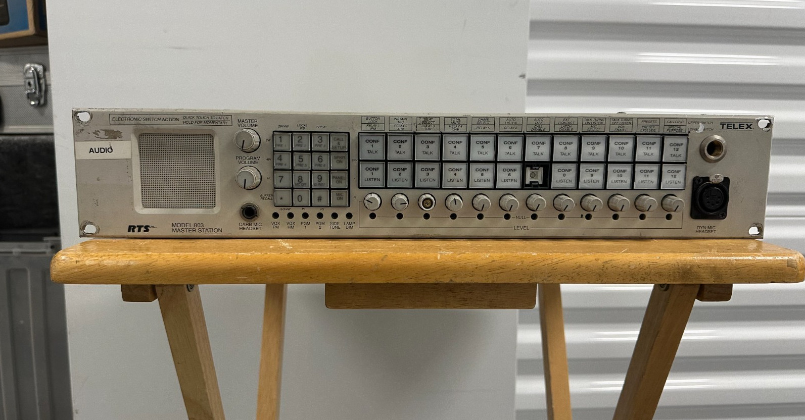 RTS Telex Model 803 Master Station Intercom Broadcast Audio-  #E