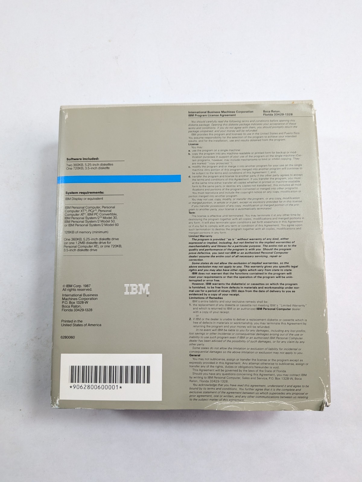 IBM Disk Operating System DOS Version 3.30 Big Box Software 3.5 & 5.25" Disks