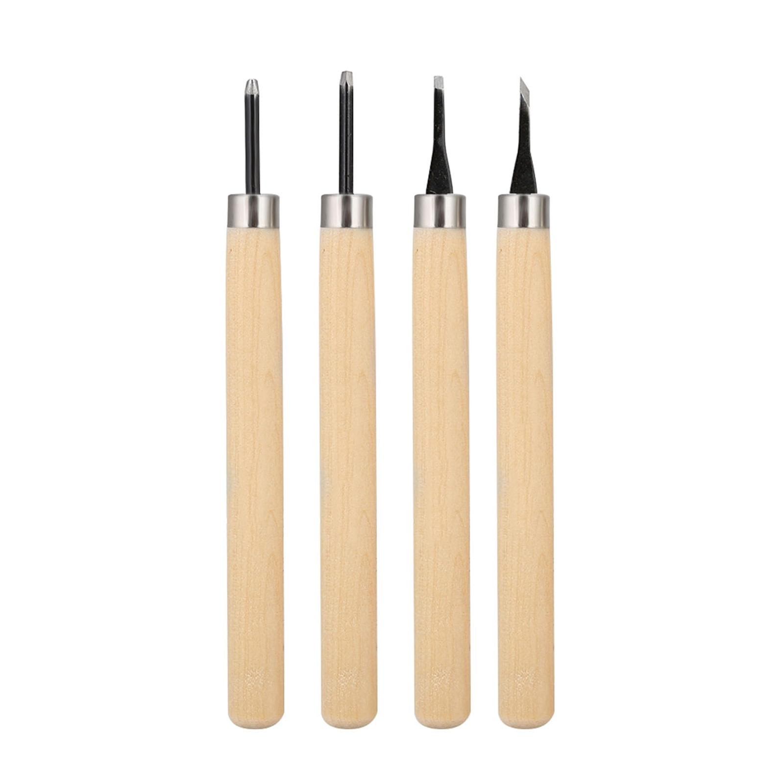 Wood Carving Tools Wood Carving Knife 4PCS Stamp Making Kit Rubber Carving To