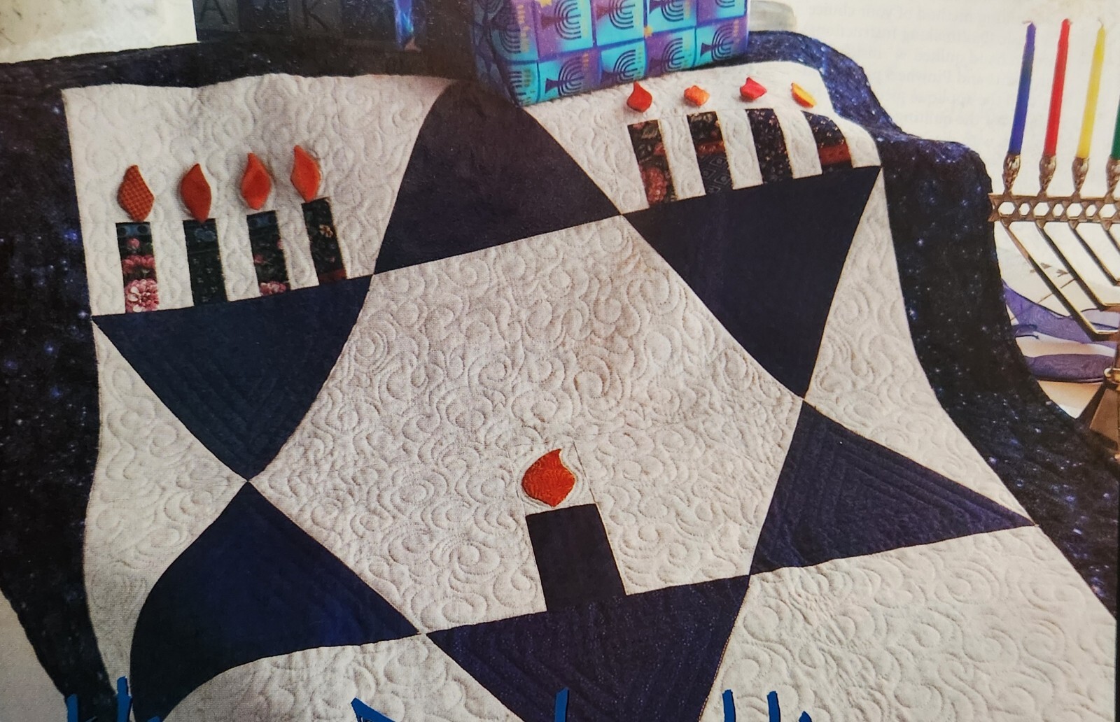 "Alice Berkoff's Star"  Quilt Pattern from 2004 Mag Confident Beginner Applique