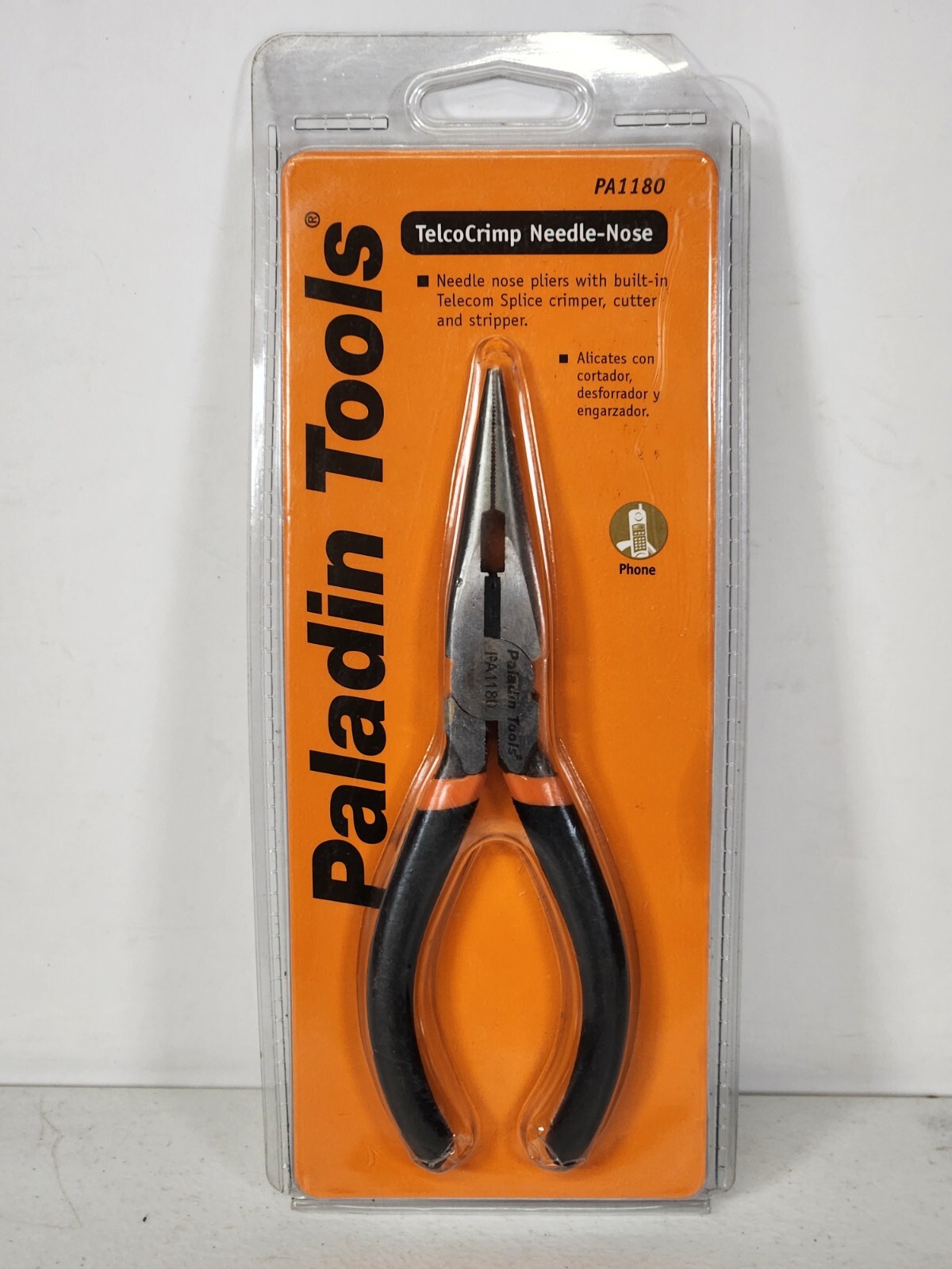 Paladin Telecrimp Needle-Nose Pliers- Telecom Splice Crimper Cutter Stripper