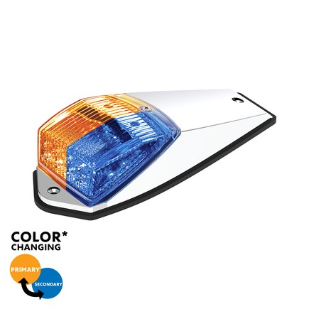 United Pacific 35969 Truck Cab Light Double Fury 17 Led Amber & Blue Led/Clear L