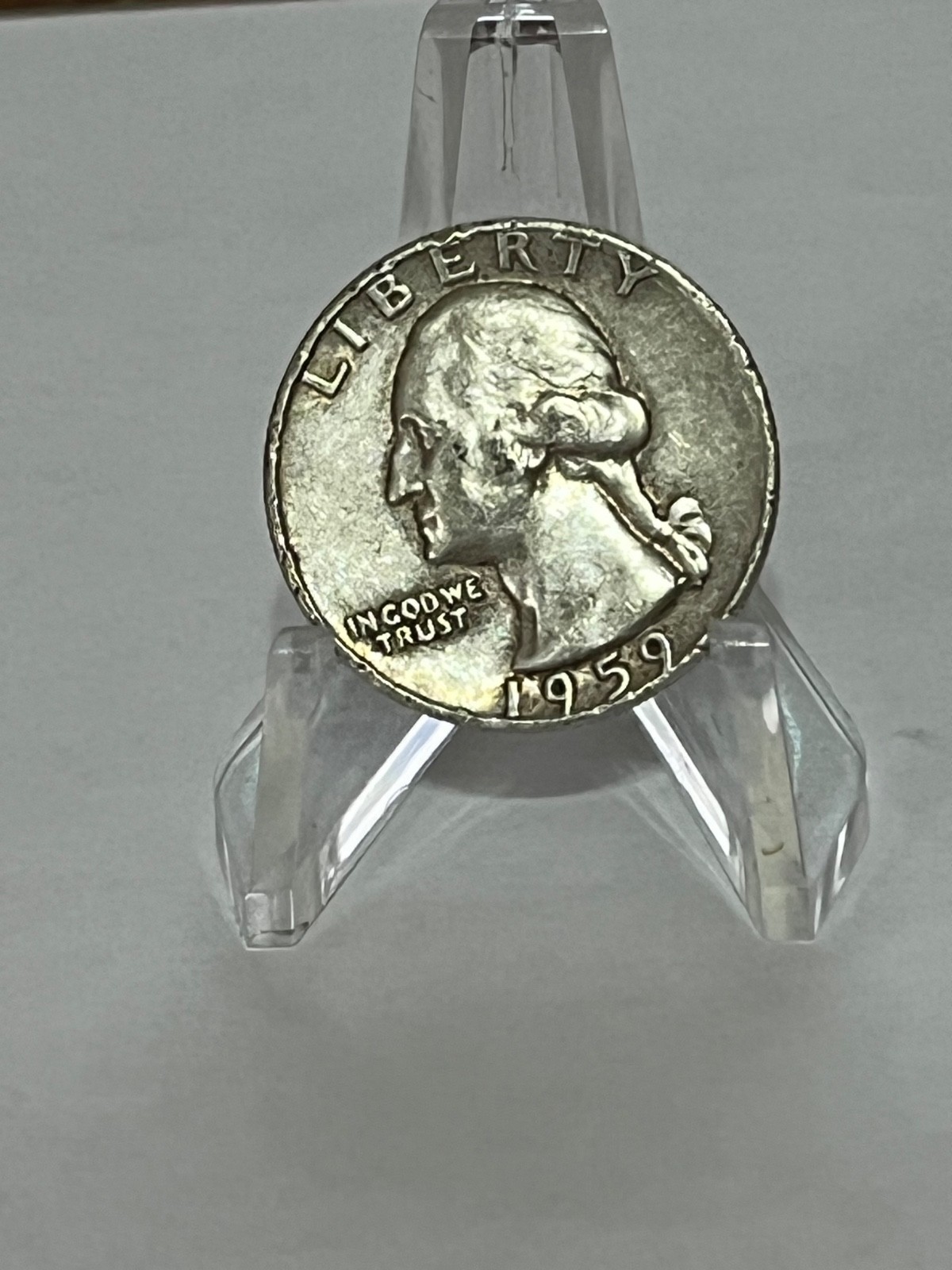1959 D Washington Silver Quarter  25c  Circulated # TA150