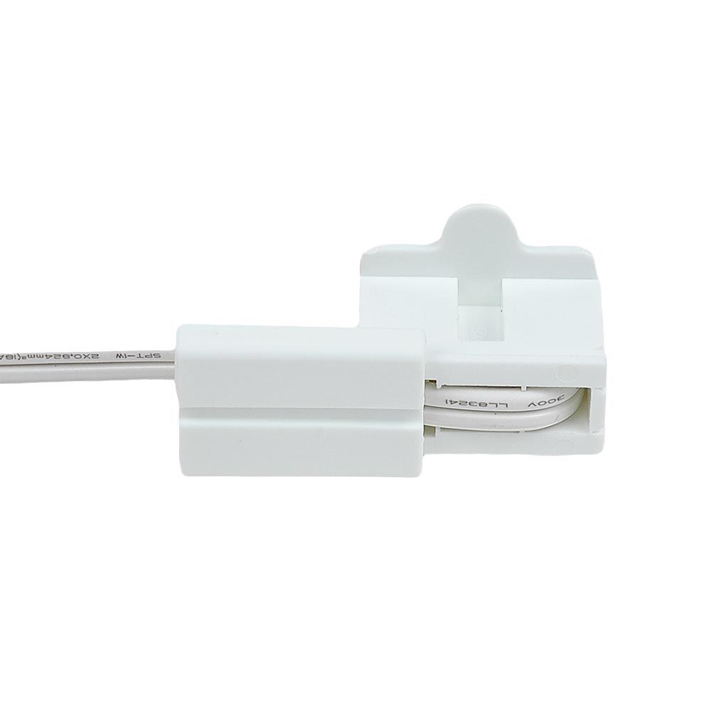 SPT-1 Male/Female Plug, Snap On Vampire Plugs, White, Polarized, 8 AMP