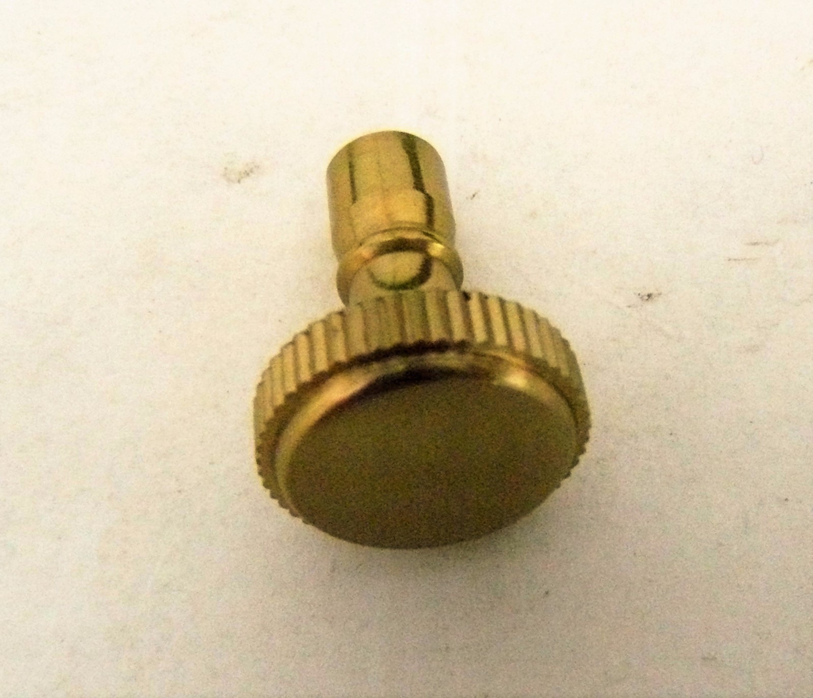 Socket Knob Turn Key Solid Brass 3/4" long Knurled Electrical Lamp Parts (KS1)