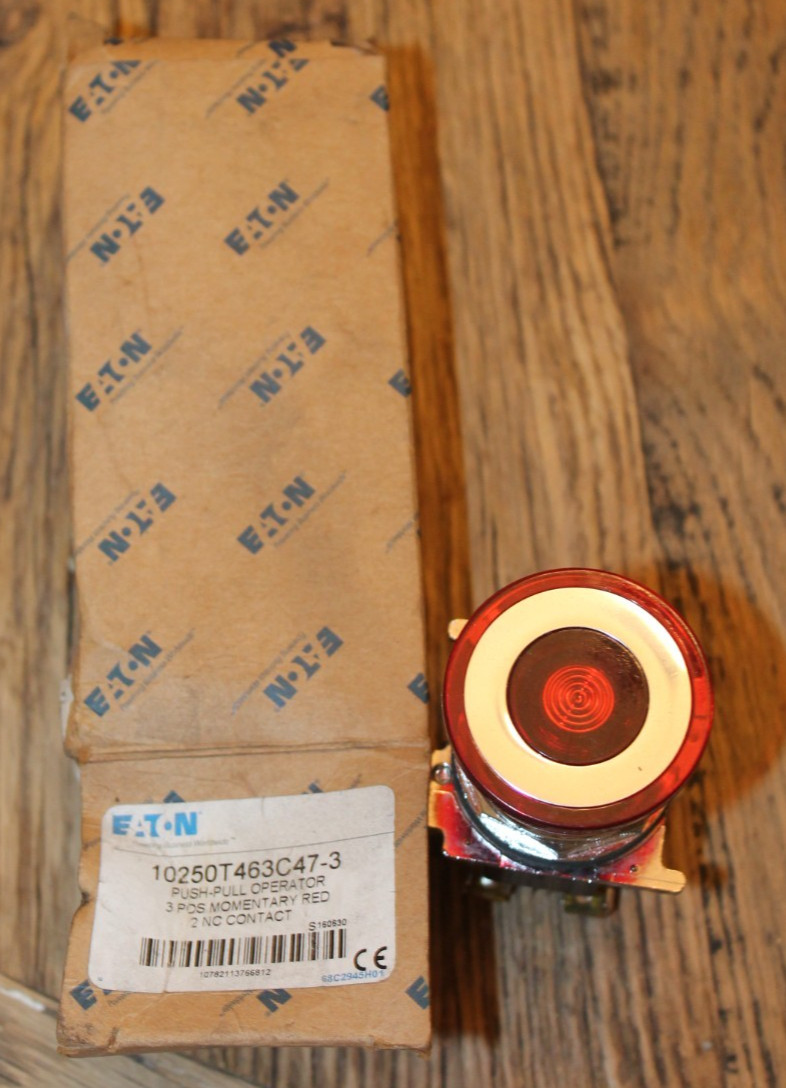 CUTLER HAMMER 10250T463C47-3 PUSH/PULL BUTTON 3POS NEW NIB