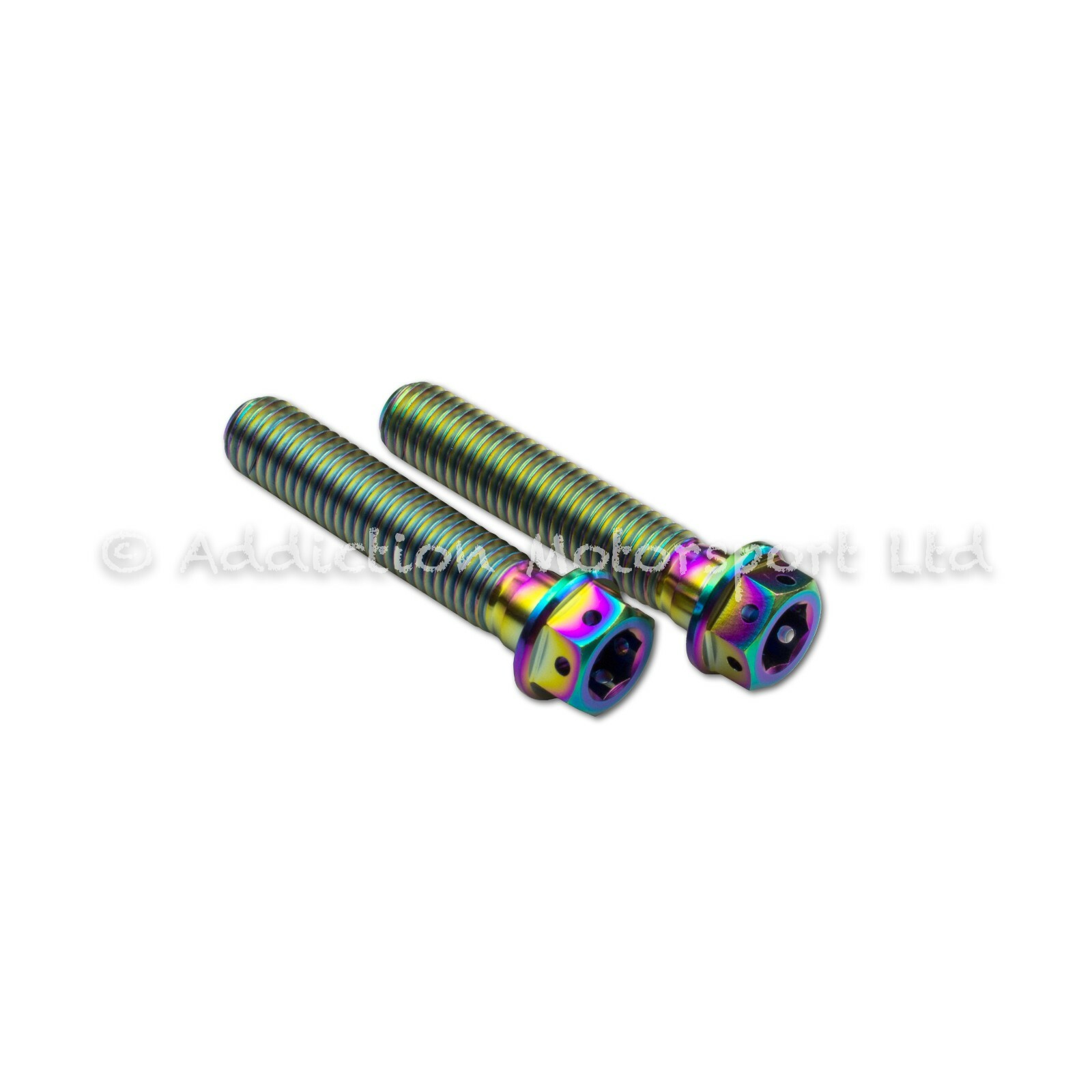 2x Rainbow Titanium Upper Triple Clamp Screws Bolt M8x30mm for Yamaha XSR 900