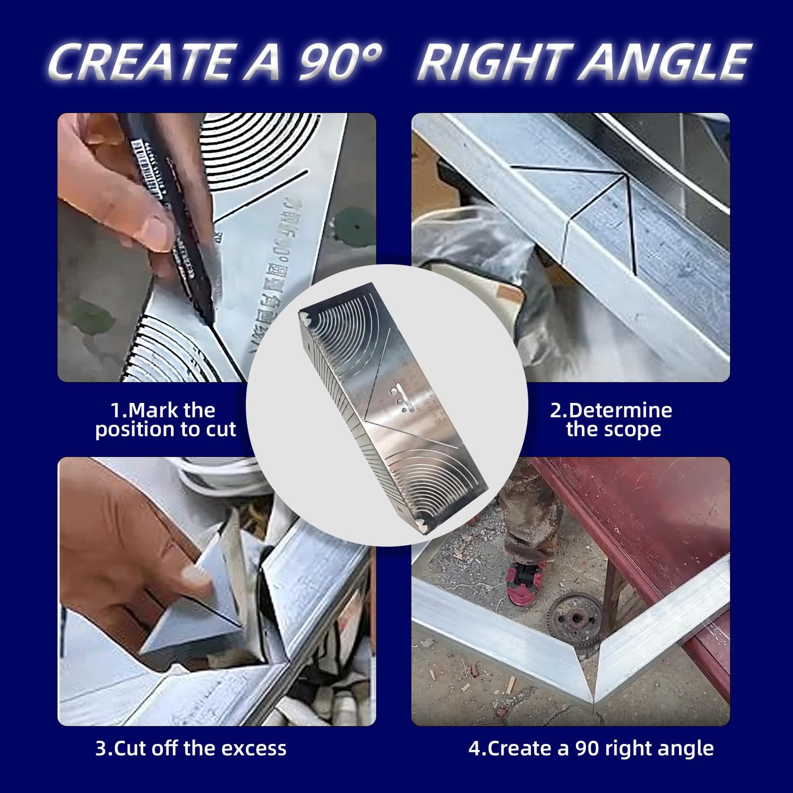 Rabtcaty 2 Pack angle and arc marking tool,Adjustable small large