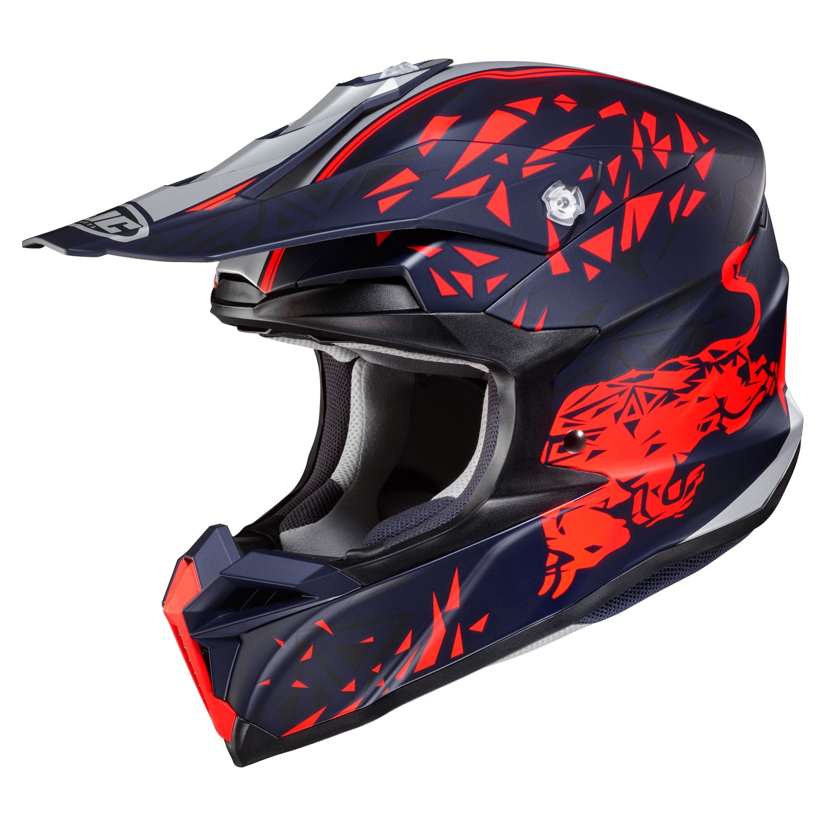 HJC 0866-1721-08 i50 Spielberg Red Bull Helmet 2XL Semi-Flat Blue/Red (MC-21SF)