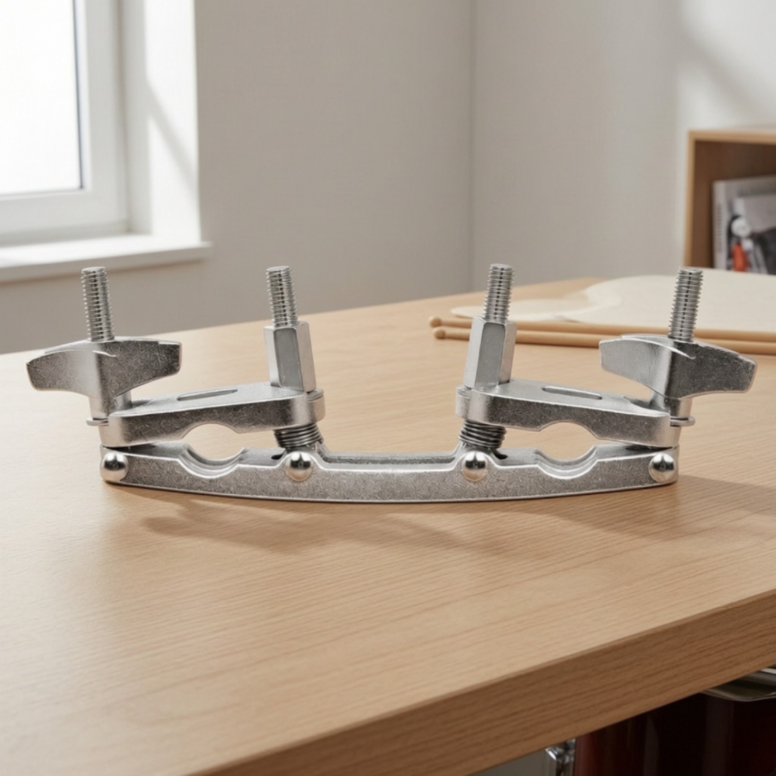 Drum Rack Extension Clamp Adjustable Hardware Silver-platedPlated