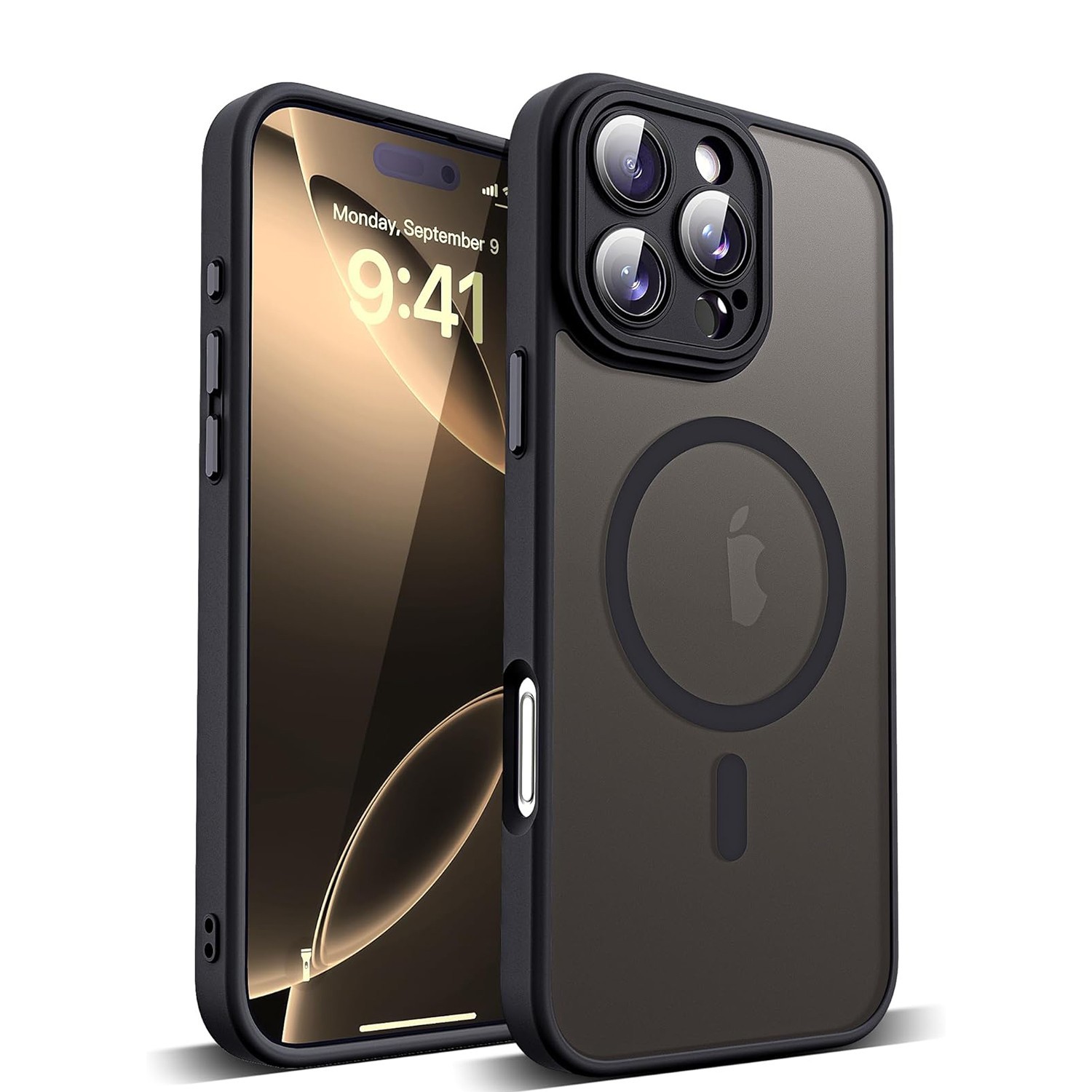 Shockproof Mag Case For iPhone 16 15 14 13 12 11 Pro Max Built-in Lens Protector