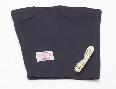 Simpson 23012BK Helmet Skirt Black Nomex SFI 3.2A/1 Safety Rating Each