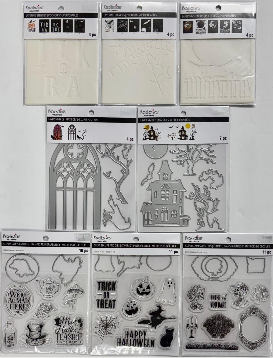 Recollections Halloween Layering Stencils, Dies or Stamp & Dies ~ YOU CHOOSE!