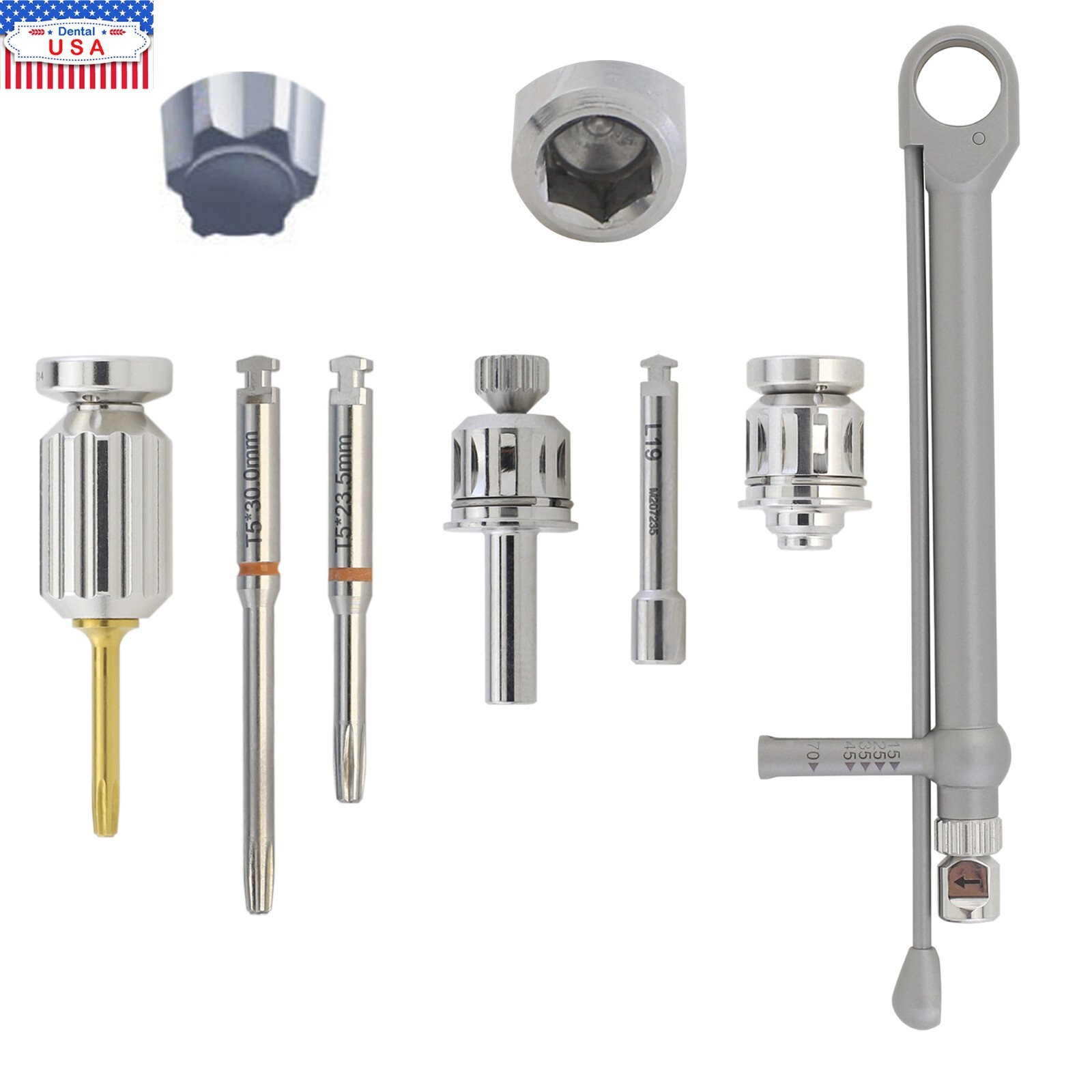 Dental Implant Nobel Biocare Torque Wrench UniGrip Screwdriver Manual Adapter